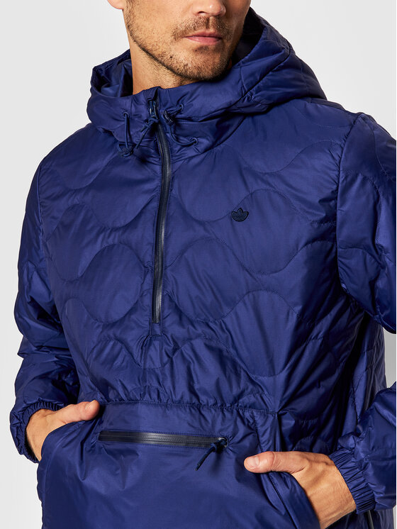 adidas adidas Geacă fără fermoar Quilted H13589 Bleumarin Regular Fit