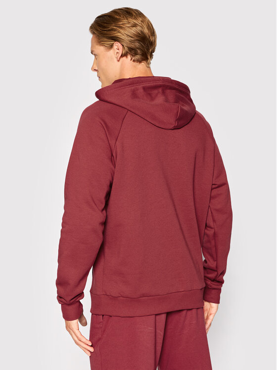 Under Armour Under Armour Bluza Ua Rival Fleece 1357093 Czerwony Relaxed Fit