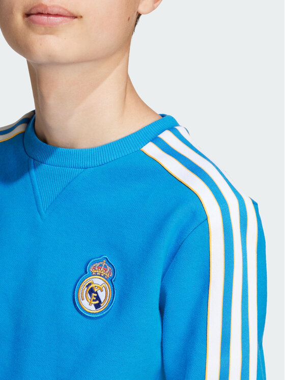 adidas adidas Bluza techniczna Real Madrid Terrace Icons Niebieski jasny Regular Fit