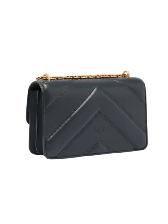 PINKO PINKO Σάκος LOVE ONE CLASSIC TRIPLA CATENA Γκρι