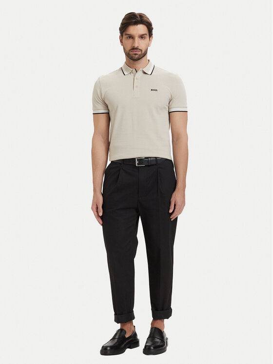 BOSS BOSS Polo Paddy 50469055 Beżowy jasny Regular Fit