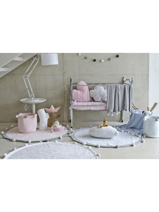 Lorena Canals Lorena Canals Dywan dziecięcy Dywan Bawełniany Bubbly Soft Pink Ø120 cm Różowy