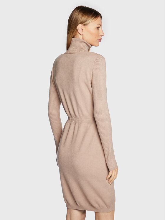 Vestito di maglia TF2197 MA63M Beige Regular Fit