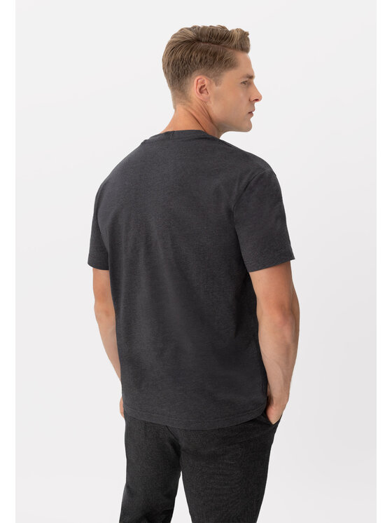 Volcano Volcano T-Shirt T-PERSONAL Szary Regular Fit