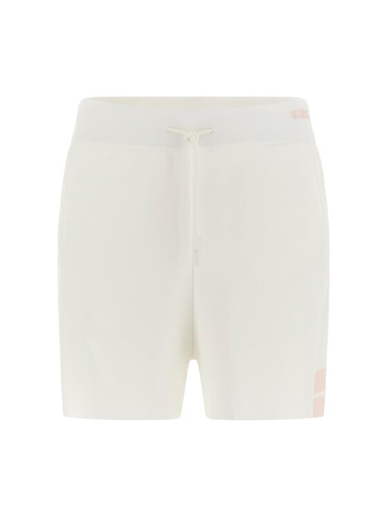 Guess Guess Szorty materiałowe 181268 Biały Classic Fit
