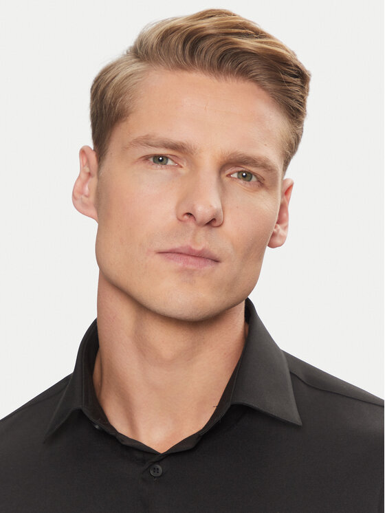 Calvin Klein Calvin Klein Marškiniai Performance Solid Slim Shirt K10K114324 Juoda Regular Fit