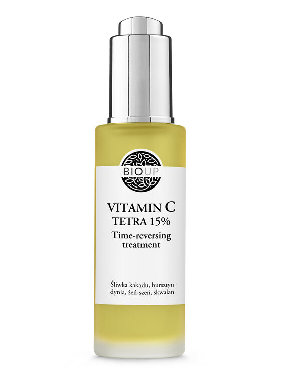 BIOUP BIOUP Vitamin C Tetra 15% Time-reversing treatment – luksusowe serum z bursztynem i żeń-szeniem Serum