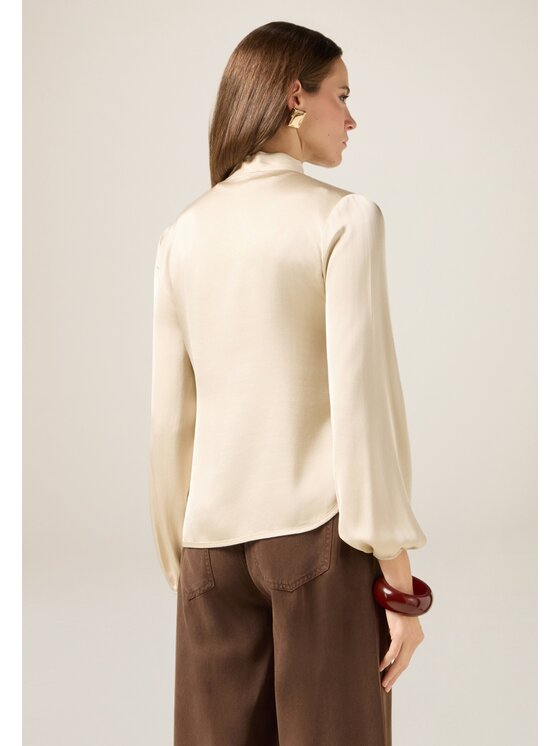 Oltre Oltre Blusa 2091R003186N021 Bianco Regular Fit