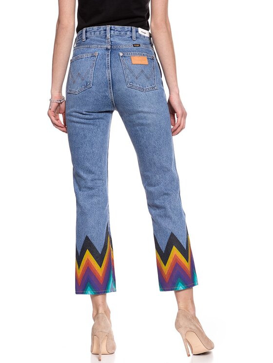 Wrangler Wrangler Jeansy RETRO STRAIGHT Kolorowy Straight Fit