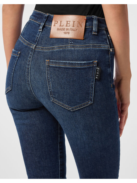 PHILIPP PLEIN PHILIPP PLEIN Jeggins 27207 Modrá Jegging Fit