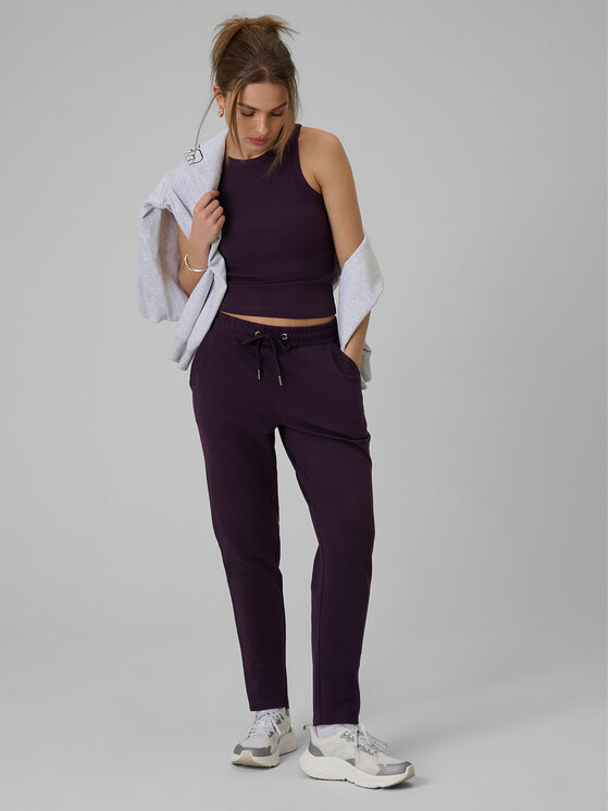 4F 4F Tank top ESSENTIALS Fioletowy Slim Fit