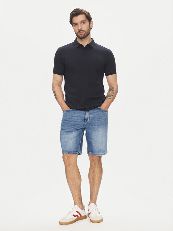 Lindbergh Lindbergh Polo 30-404020 Granatowy Relaxed Fit