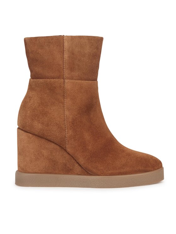Botine Geox D Elidea Wedge D36VQB 00022 CD500 Maro