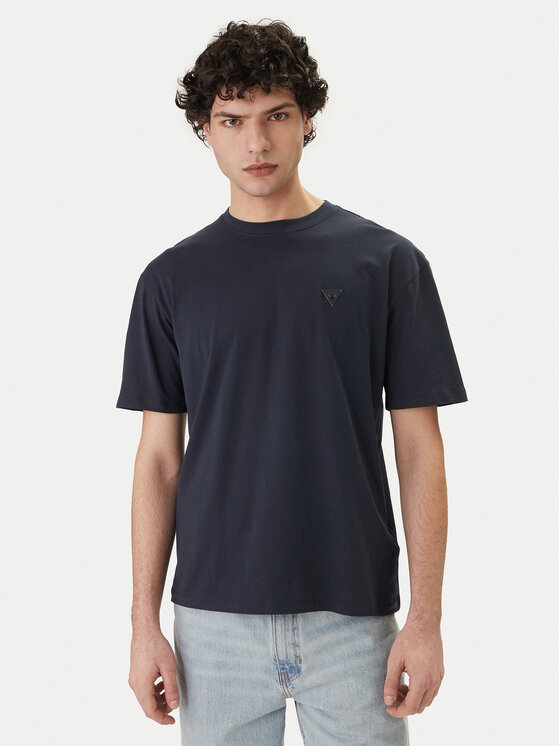 Guess Guess Póló F6GI11 K8HM4 Sötétkék Regular Fit