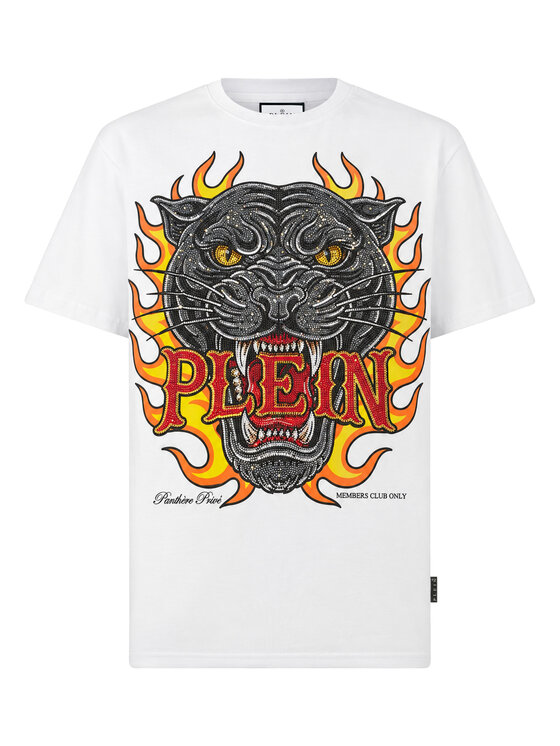 PHILIPP PLEIN PHILIPP PLEIN T-Shirt 32091 Biały Regular Fit