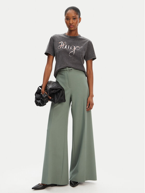 HUGO HUGO T-Shirt Damacia_5 50544868 Černá Regular Fit