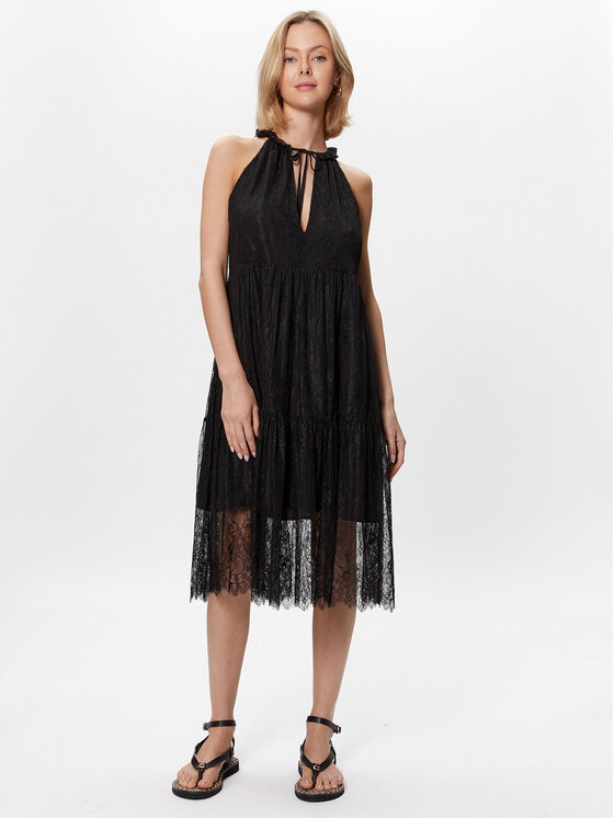 TWINSET TWINSET Každodenní šaty 231TT2171 Černá Regular Fit