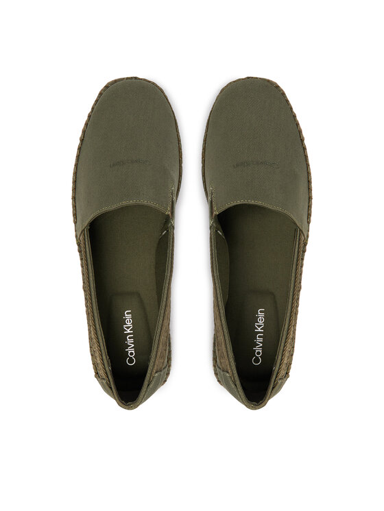 Calvin Klein Calvin Klein Espadrilky Espadrille Webbing Cv HM0HM02075 Zelená
