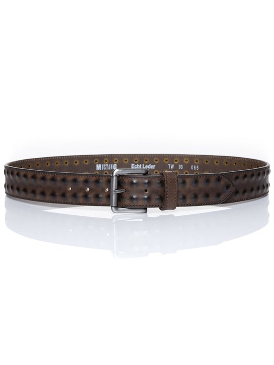 Mustang Mustang Pasek Męski BELT Brązowy