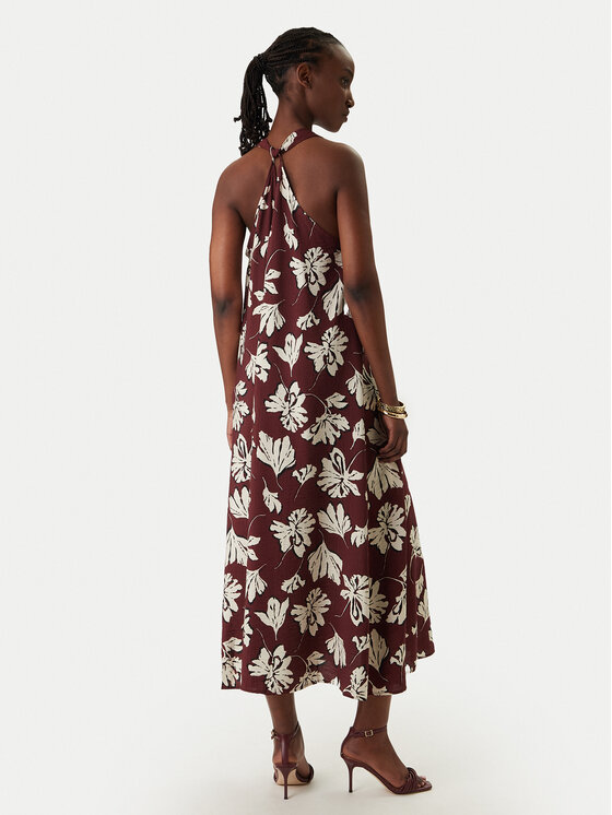 Vero Moda Vero Moda Letné šaty Jennifer 10341973 Bordová Regular Fit