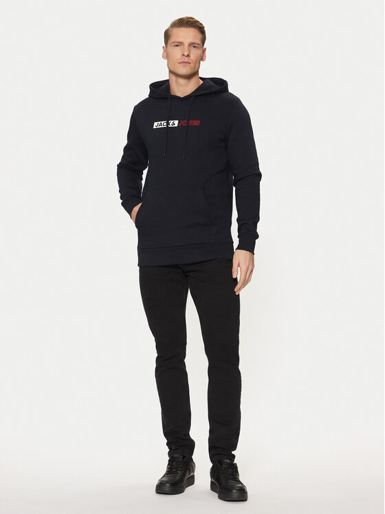 Jack&Jones Jack&Jones Pulóver 12233599 Sötétkék Regular Fit