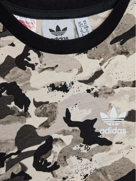adidas adidas T-krekls Allover HK0276 Bēšs Regular Fit