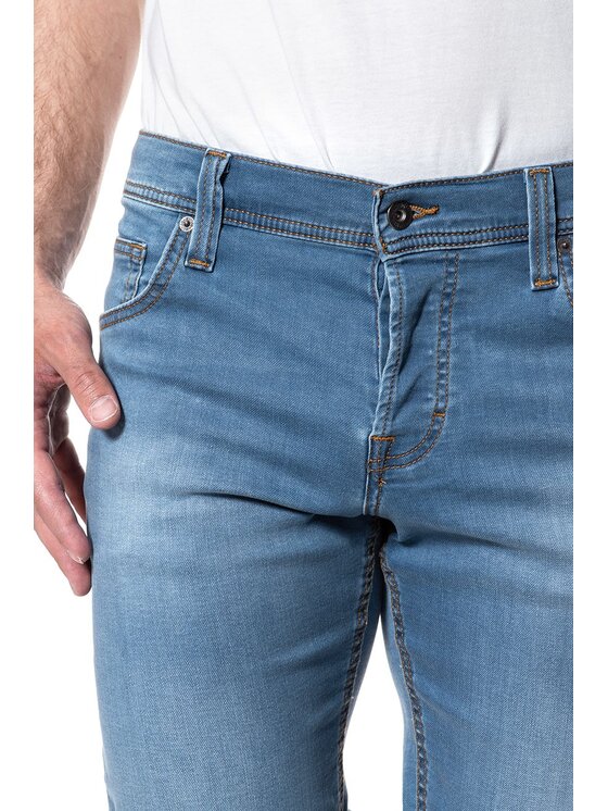 Mustang Mustang Pantaloncini di jeans CHICAGO SHORT Blu Slim Fit