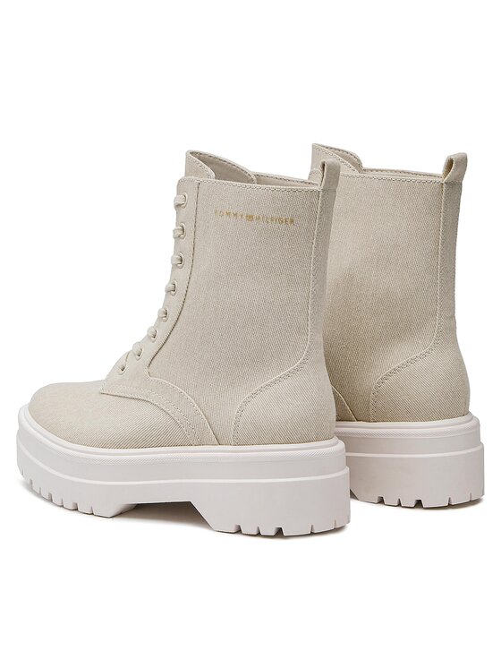 Tommy Hilfiger Tommy Hilfiger Planinarske cipele Feminine Essential Canvas FW0FW07357 Bež