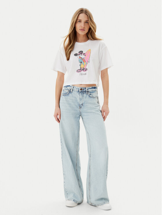 ONLY ONLY Póló Mickey Minnie 15348126 Fehér Regular Fit