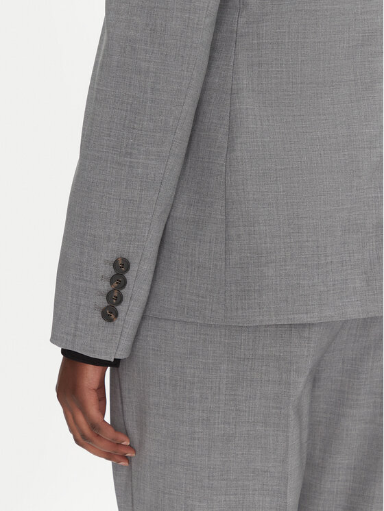 BOSS BOSS Marynarka Jaleto9 50543302 Szary Slim Fit