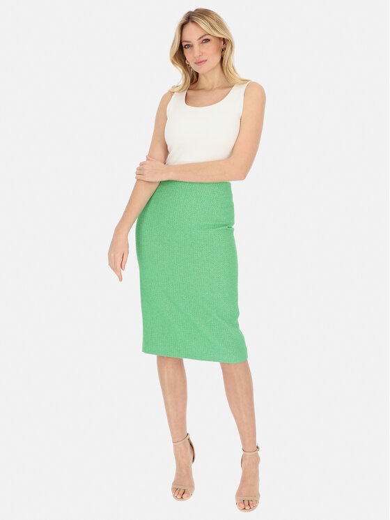 L’AF L’AF Spódnica midi Talia Zielony Regular Fit