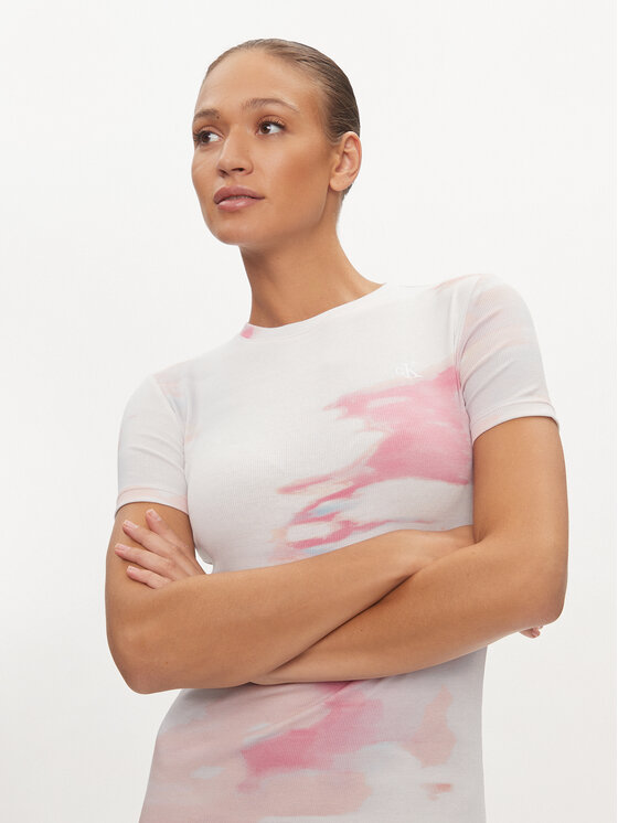 Calvin Klein Jeans Calvin Klein Jeans Vsakodnevna obleka J20J223205 Pisana Slim Fit