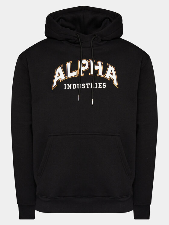 Alpha Industries Alpha Industries Μπλούζα College 146331 Μαύρο Regular Fit