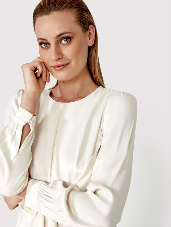 Simple Simple Igapäevane kleit SUD074 Beež Regular Fit