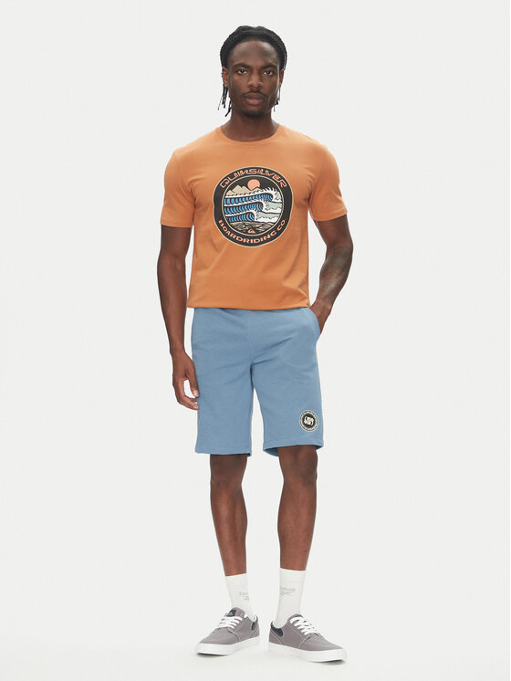 Quiksilver Quiksilver T-särk Ev Three Seas Ss EQYZT08051 Pruun Regular Fit