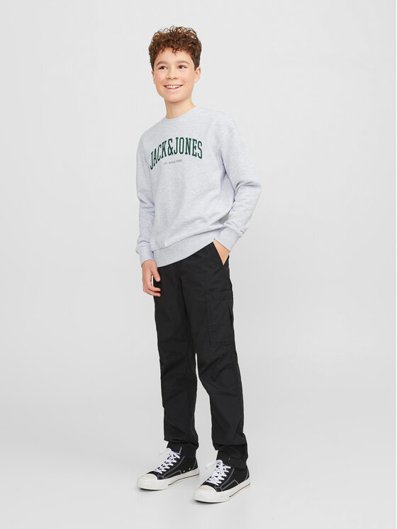 Jack & Jones Junior Jack & Jones Junior Bluza Josh 12249347 Biały Regular Fit