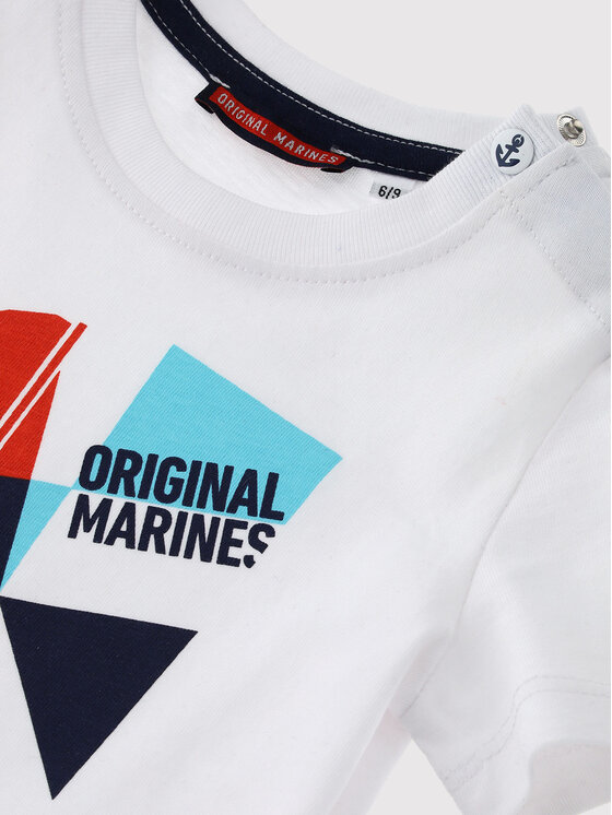 Original Marines Original Marines T-Shirt DCP0405NM Weiß Regular Fit