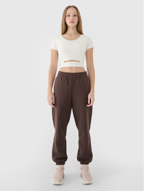 4F 4F T-shirt 4FRSS25TTSHF2695-11S Bianco Cropped Fit