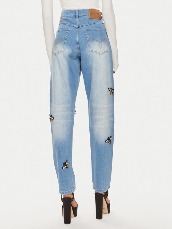 Munthe Munthe Jeans hlače Occasion 242140124207 Modra Loose Fit
