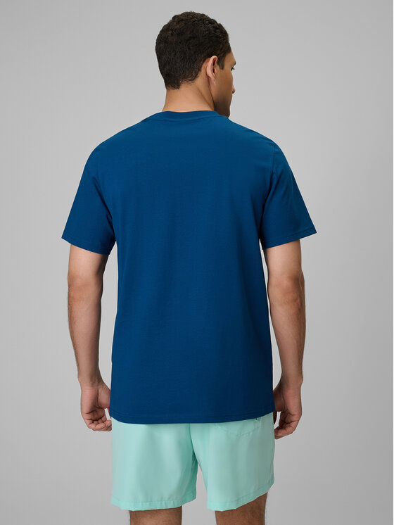 4F 4F T-Shirt BEACHWEAR Turkusowy Regular Fit
