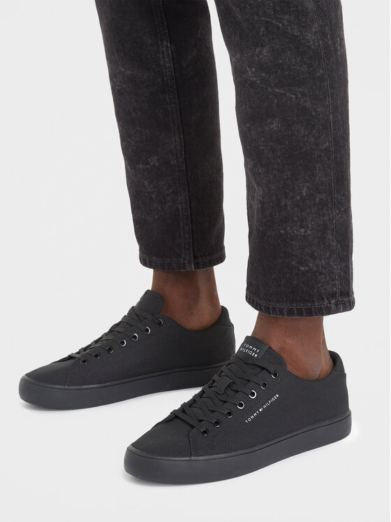 Tommy Hilfiger Tommy Hilfiger Scarpe sportive Th Hi Vulc Low Canvas FM0FM04882 Nero