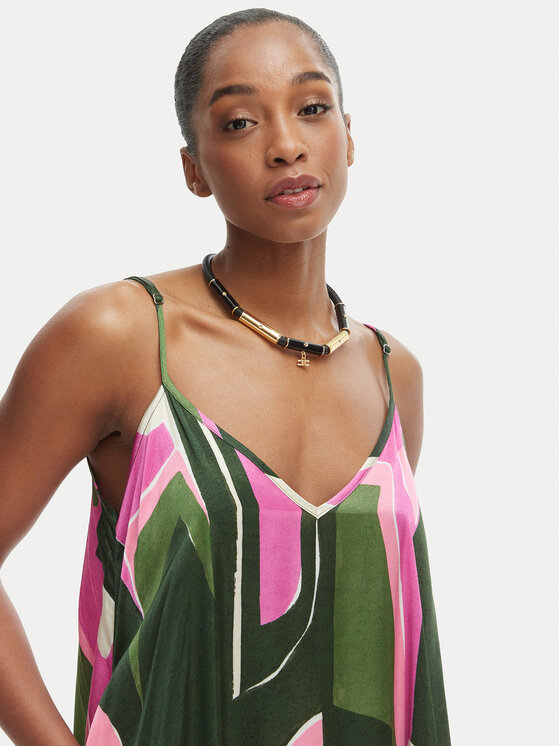 Iconique Iconique Poletna obleka Gemma IC26-102 Pisana Relaxed Fit