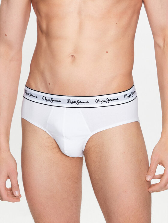 Pepe Jeans Pepe Jeans Set od 3 para muških slip gaća Pepe Bf 3P PMU10970 Bijela