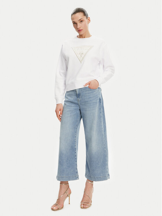 Guess Guess Džinsi W5GA2E D5O90 Zils Wide Leg