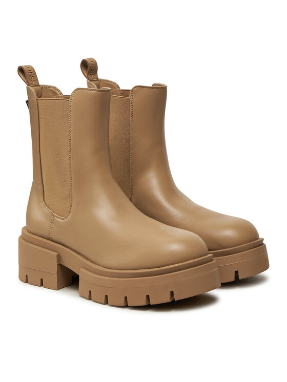 Guess Guess Členková obuv s elastickým prvkom Charlotte FLFCHT ELE10 Béžová