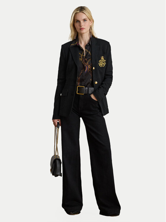 LAUREN RALPH LAUREN LAUREN RALPH LAUREN Πουκάμισο 200979917001 Μαύρο Straight Fit