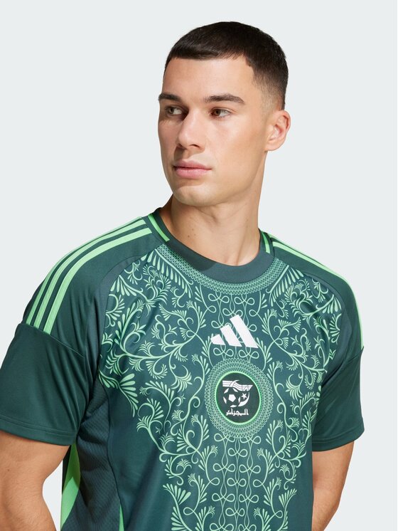 adidas adidas Koszulka techniczna Algeria 24 Away Jersey Zielony Regular Fit
