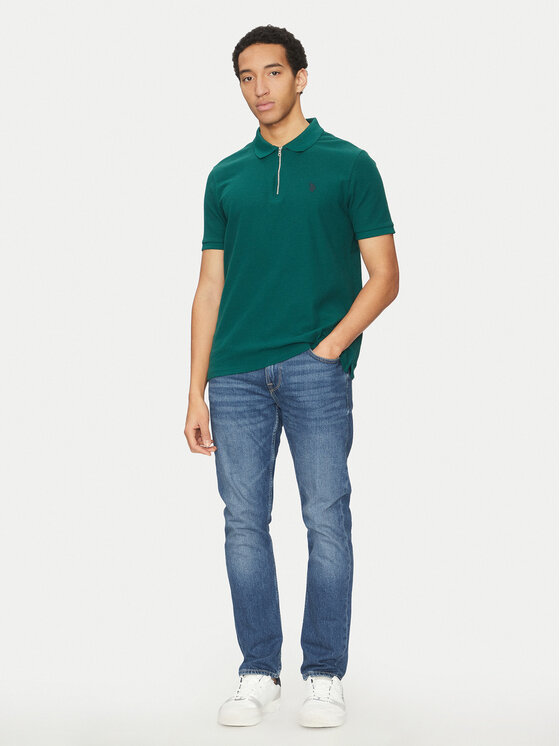 U.S. Polo Assn. U.S. Polo Assn. Pólóing MUP3335 Zöld Regular Fit