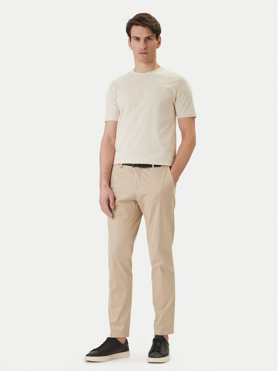 BOSS BOSS Футболка Thompson 01 50468347 Бежевий Regular Fit