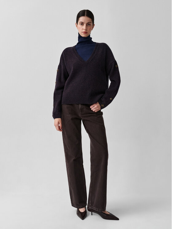 TATUUM TATUUM Sweter SOLIN 1 Brązowy Classic Fit